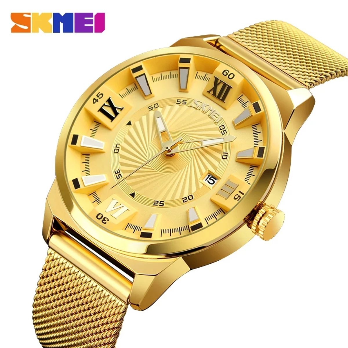 SKMEI - Reloj Skmei 9166 DORADO Analogo Original