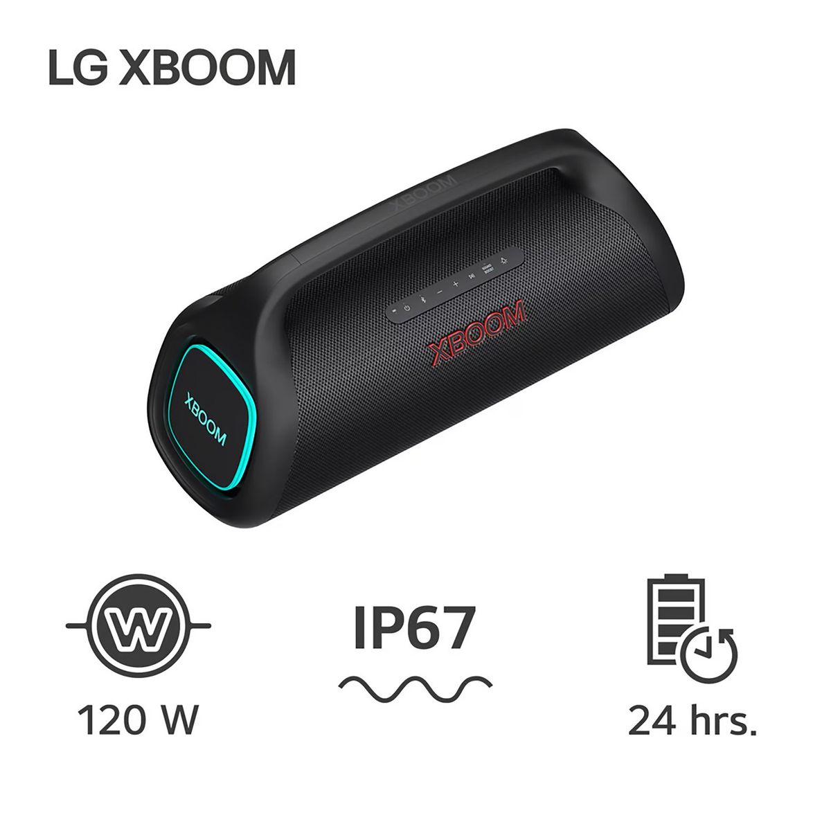 LG - Parlante Portatil LG XBOOM Go XG9 120W Bluetooth IP67 Negro