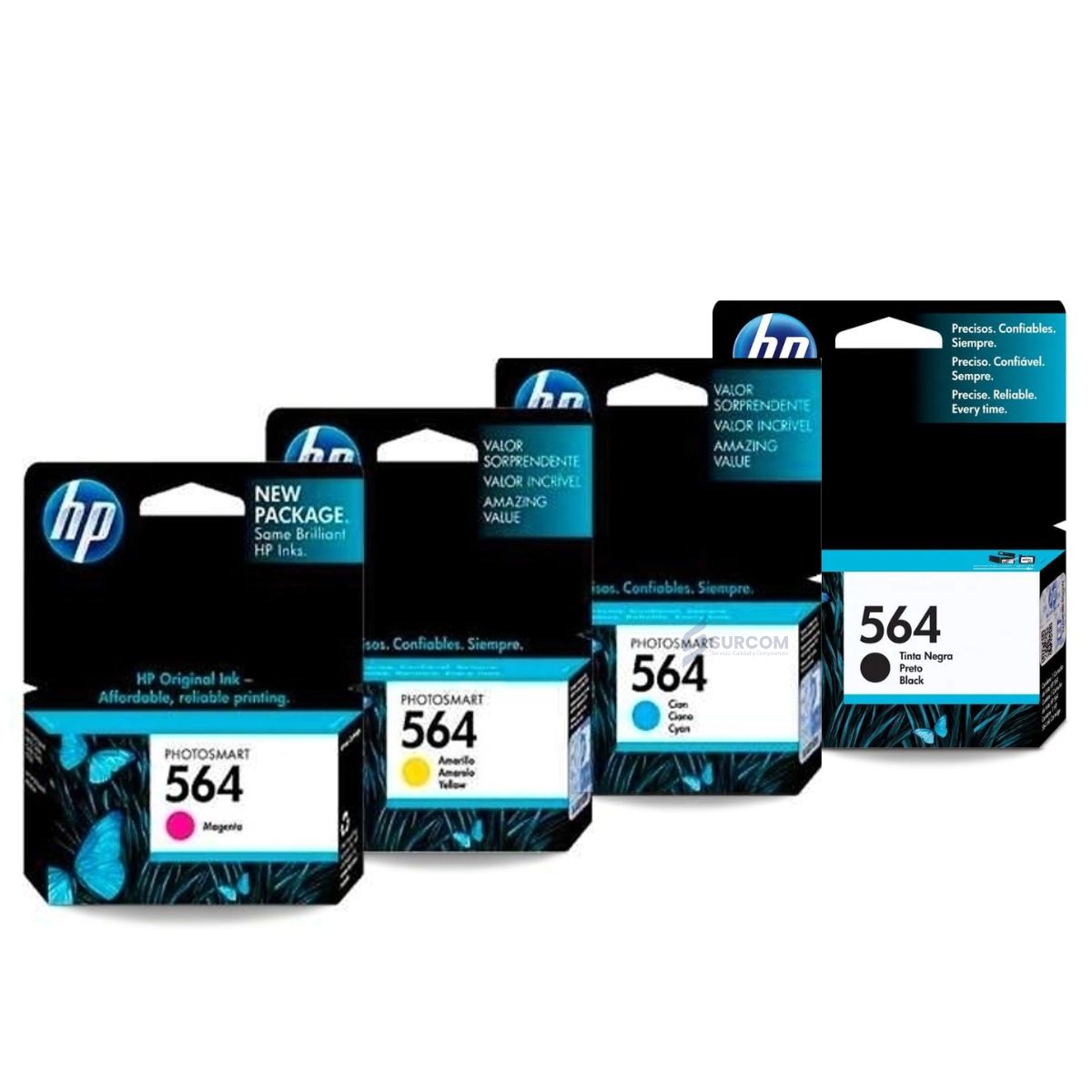 HP - Kit Tinta HP 564 Cyan, Magenta, Amarillo, Negro