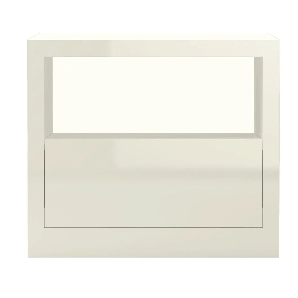 NACION MUEBLES - VELADOR NACION MUEBLES ARTHUR COLOR BLANCO NM