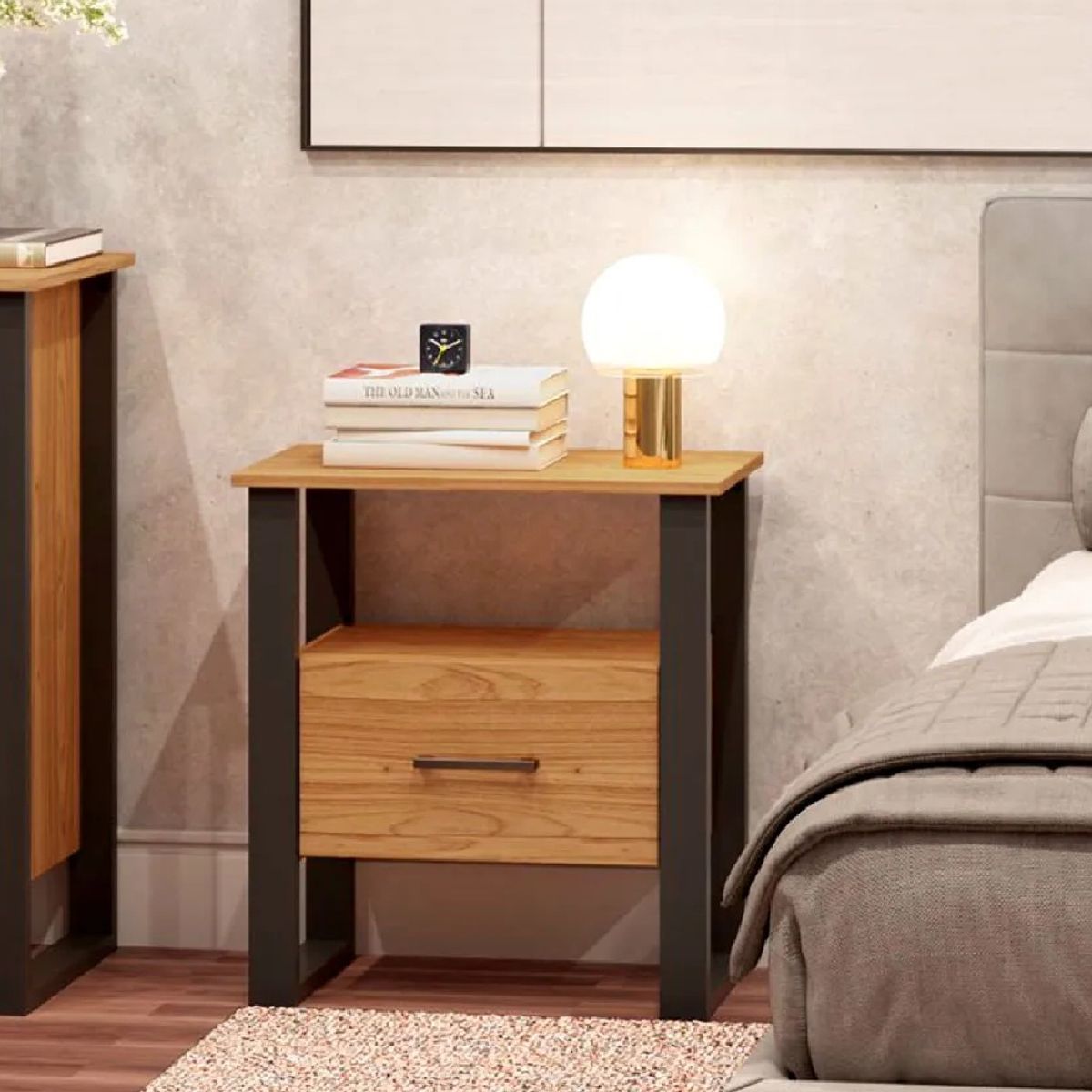 NACION MUEBLES - VELADOR NACION MUEBLES HECTOR COLOR PANELA NM