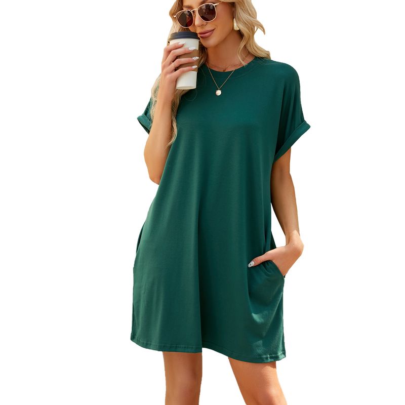 BLWOENS - Vestido casual de verano para mujeres - Verde
