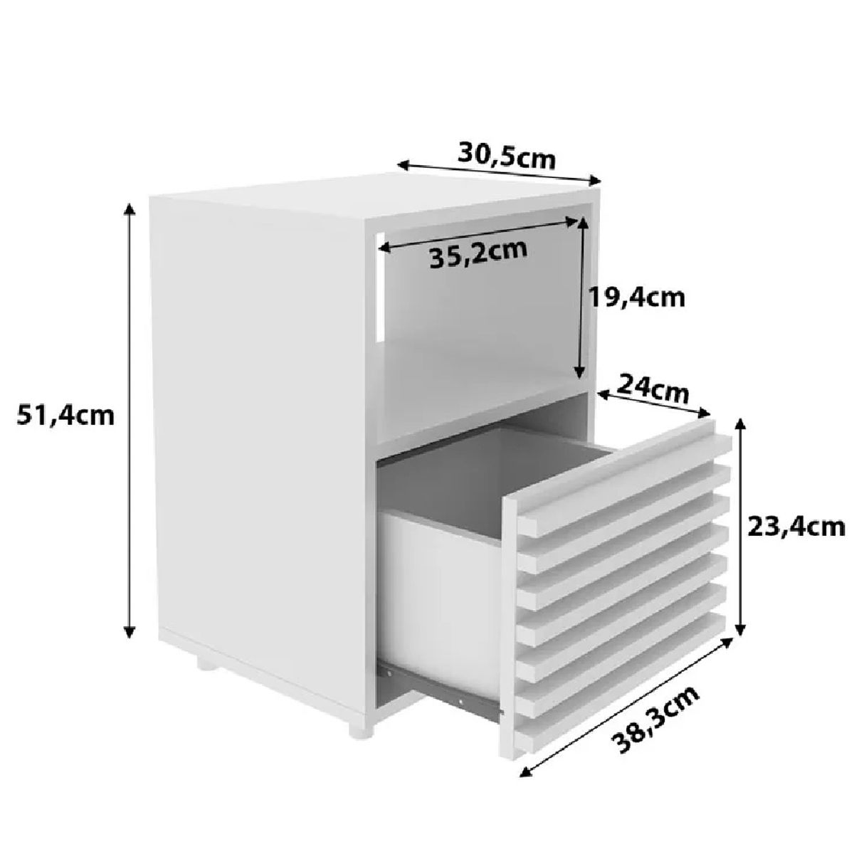 NACION MUEBLES - VELADOR NACION MUEBLES CECILIA COLOR PANELA NM