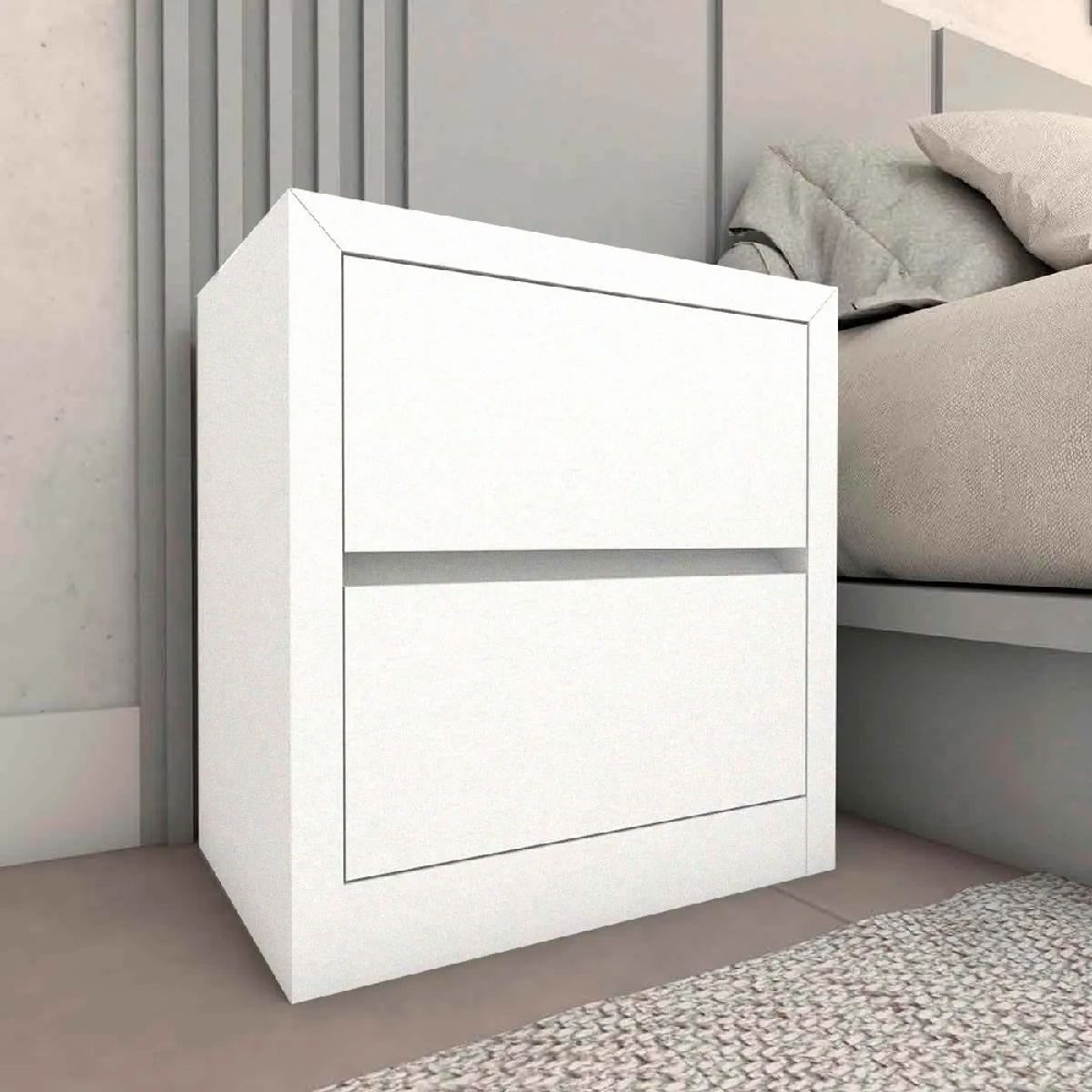 NACION MUEBLES - VELADOR NACION MUEBLES JULIA COLOR BLANCO NM