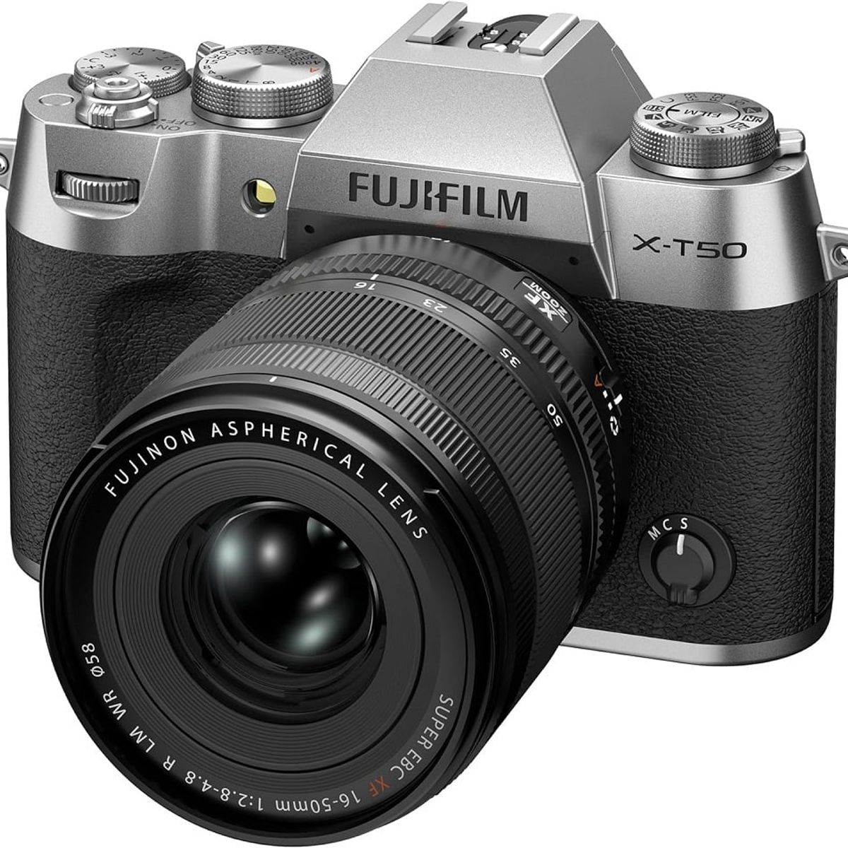 FUJIFILM - Fujifilm X-T50 Sin Espejo Cámara Kit Con 16-50mm f2.8-4.8 Lente-Plata