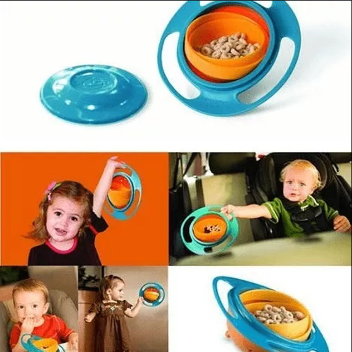 GENERICO - Plato Giratorio antiderrames Bowl Bebé Infantil