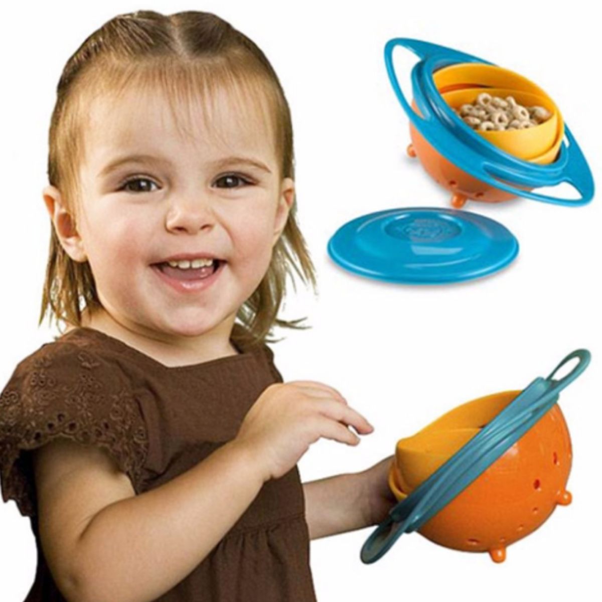 GENERICO - Plato Giratorio antiderrames Bowl Bebé Infantil