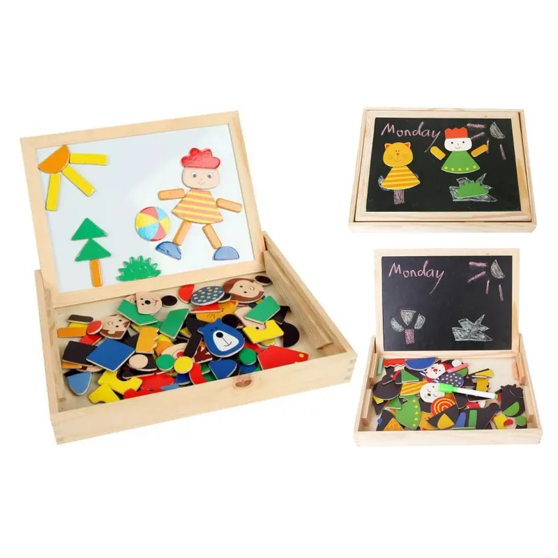 GENERICO - Juego Didáctico Pizarra Magnética Con Personajes