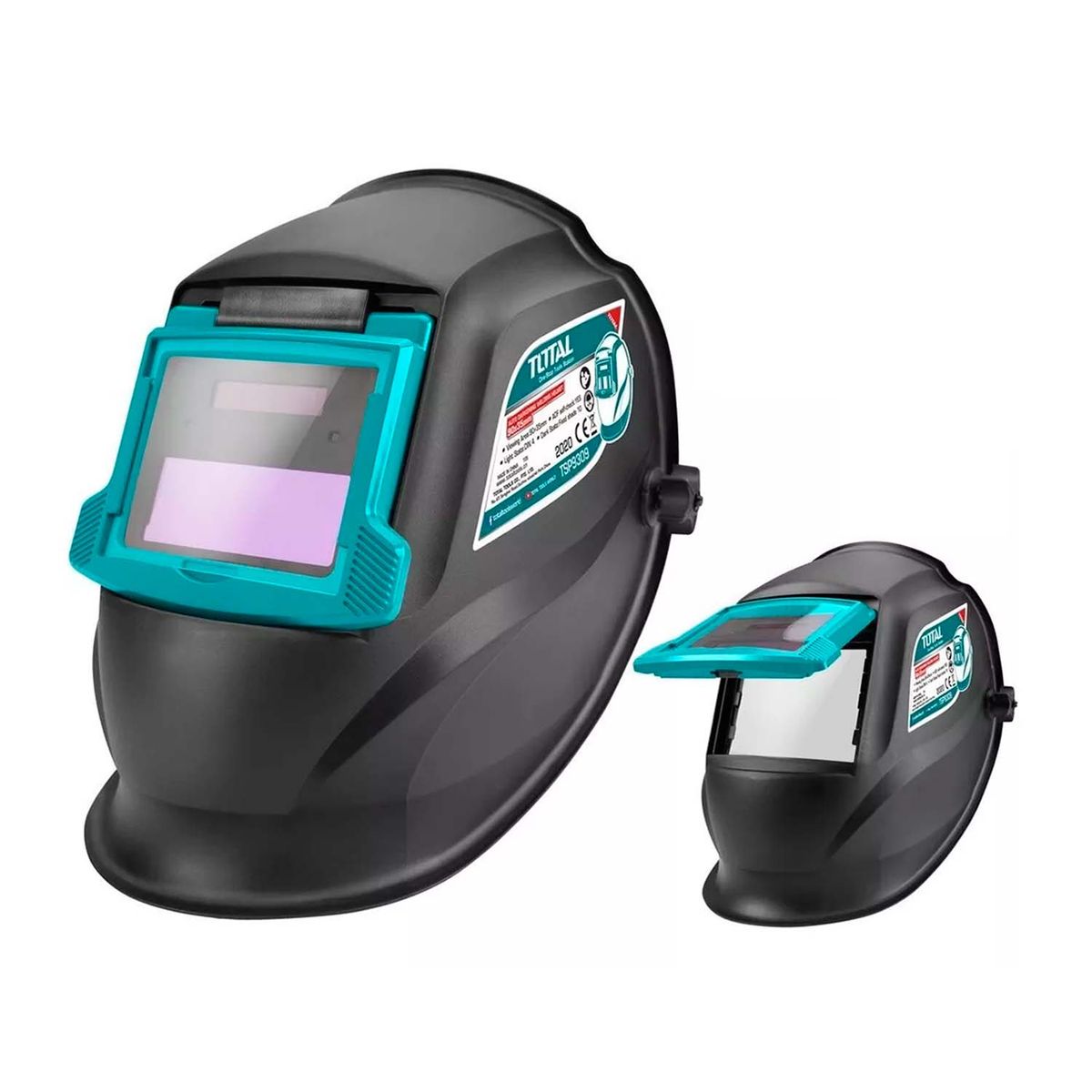 TOTAL TOOLS - CASCO CARETA PARA SOLDAR AUTOMÃTICO CON VISOR FOTOSENSIBLE