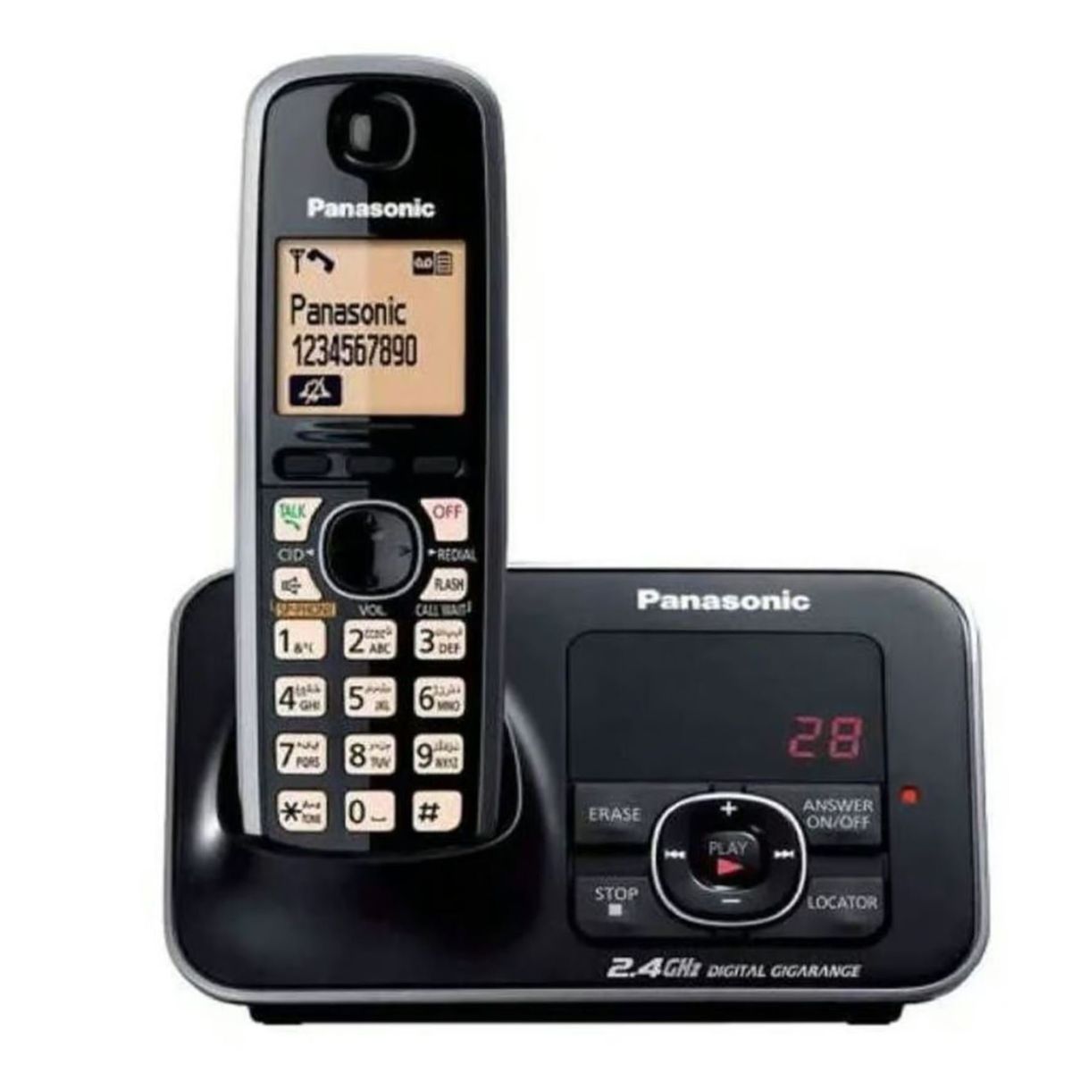 PANASONIC - Teléfono Inalámbrico Panasonic KX-TG3721LCB