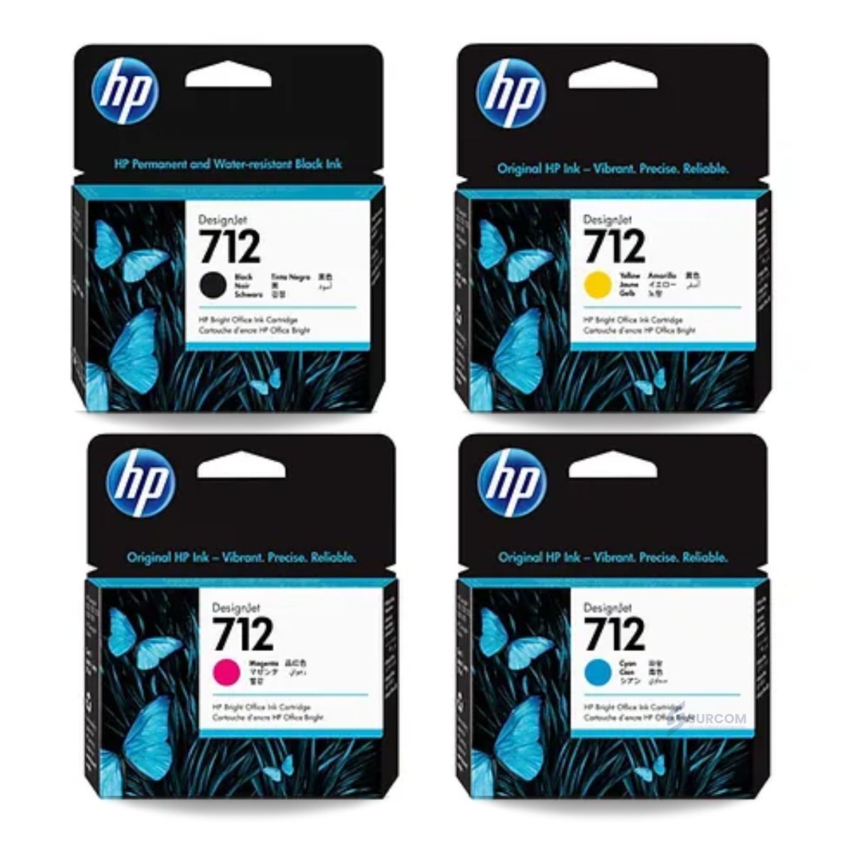 HP - KIT TINTA HP 712 - Original