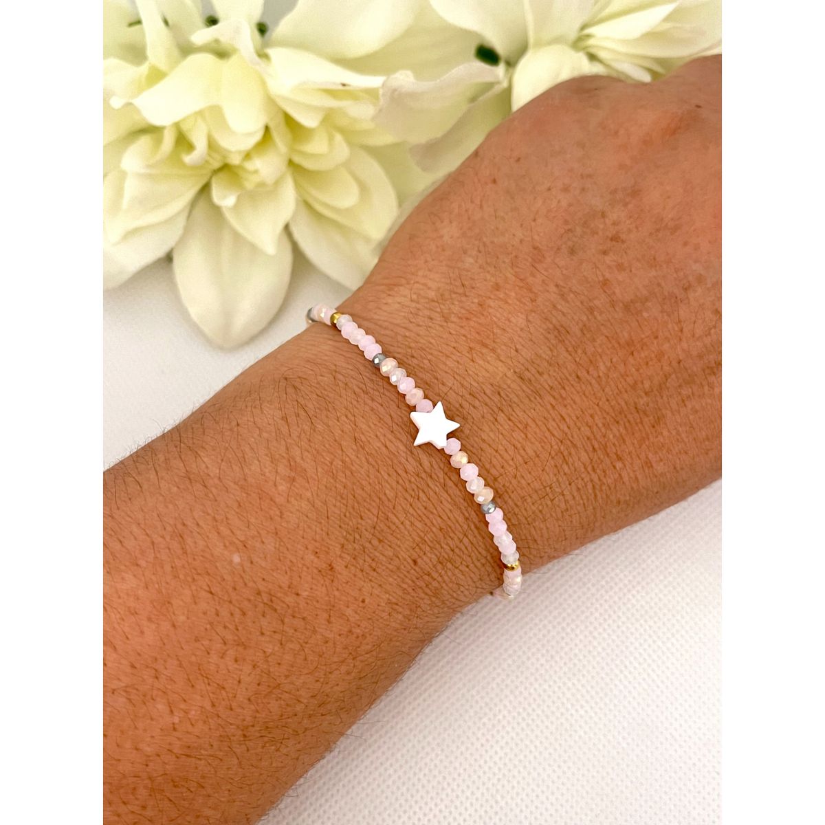 GENERICO - Pulsera Regulable Muranos y Acero  Diana