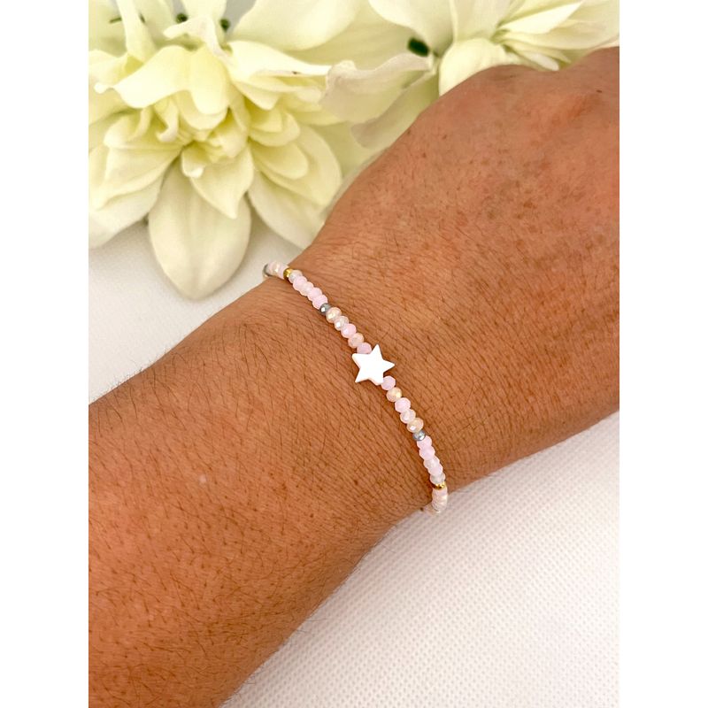 GENERICO - Pulsera Regulable Muranos y Acero  Diana