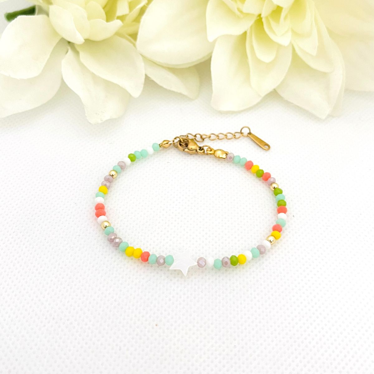 GENERICO - Pulsera Regulable Muranos y Acero  Diana