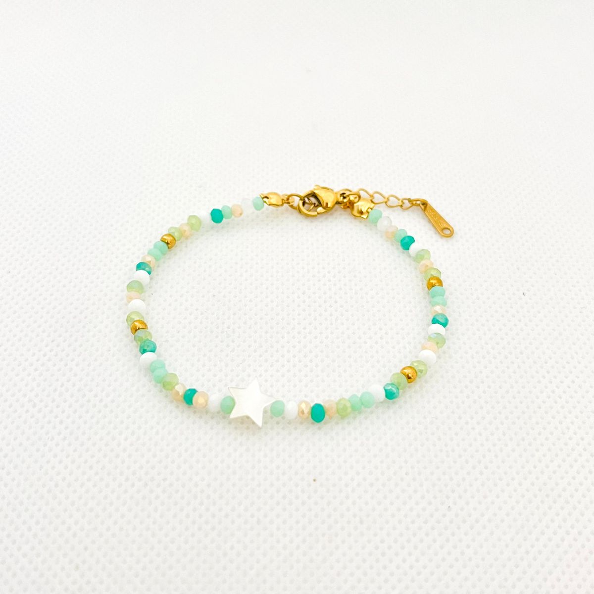 GENERICO - Pulsera Regulable Muranos y Acero  Diana