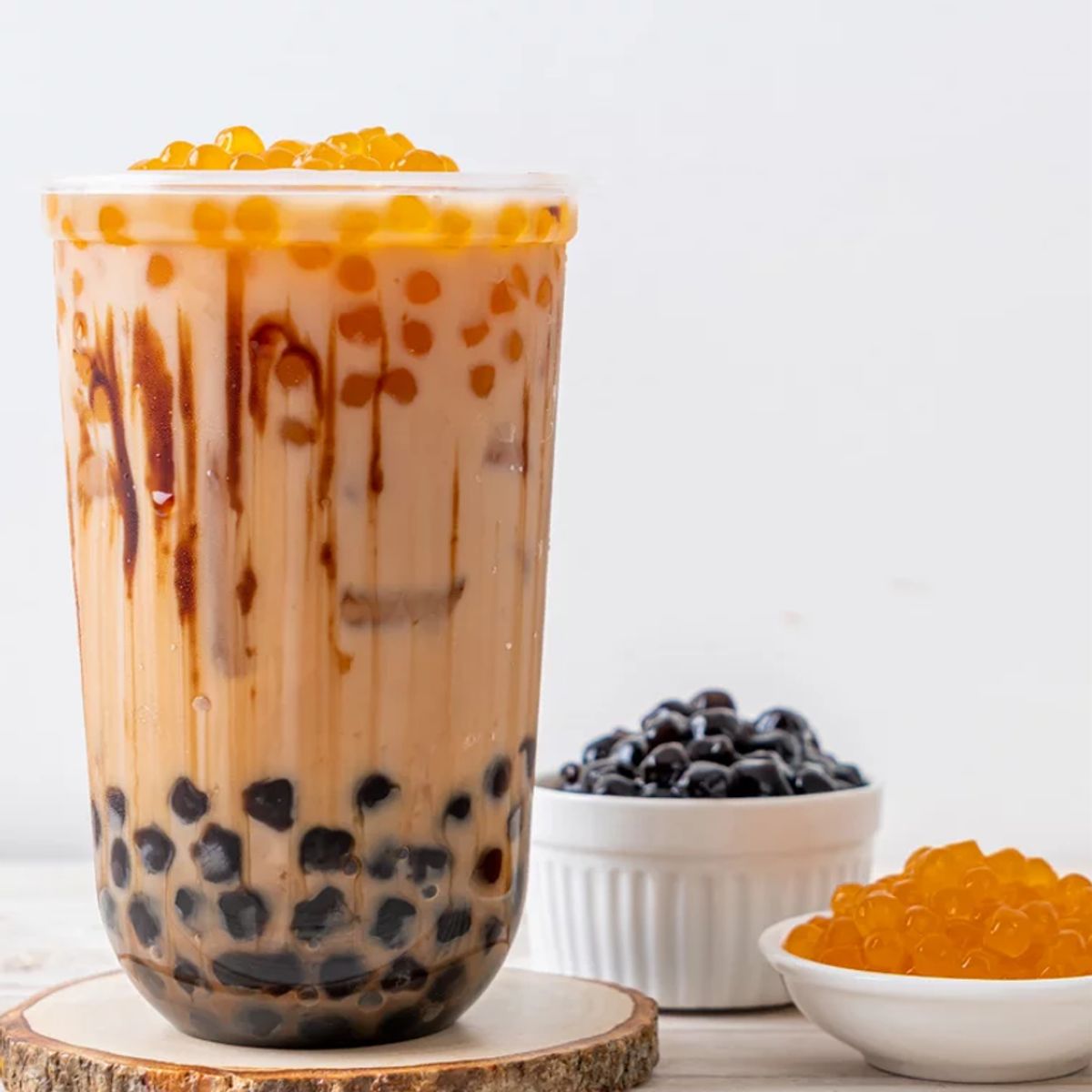 GENERICO - Pack 2u Perlas de Tapioca Negro y Perlas Tapioca Blanco