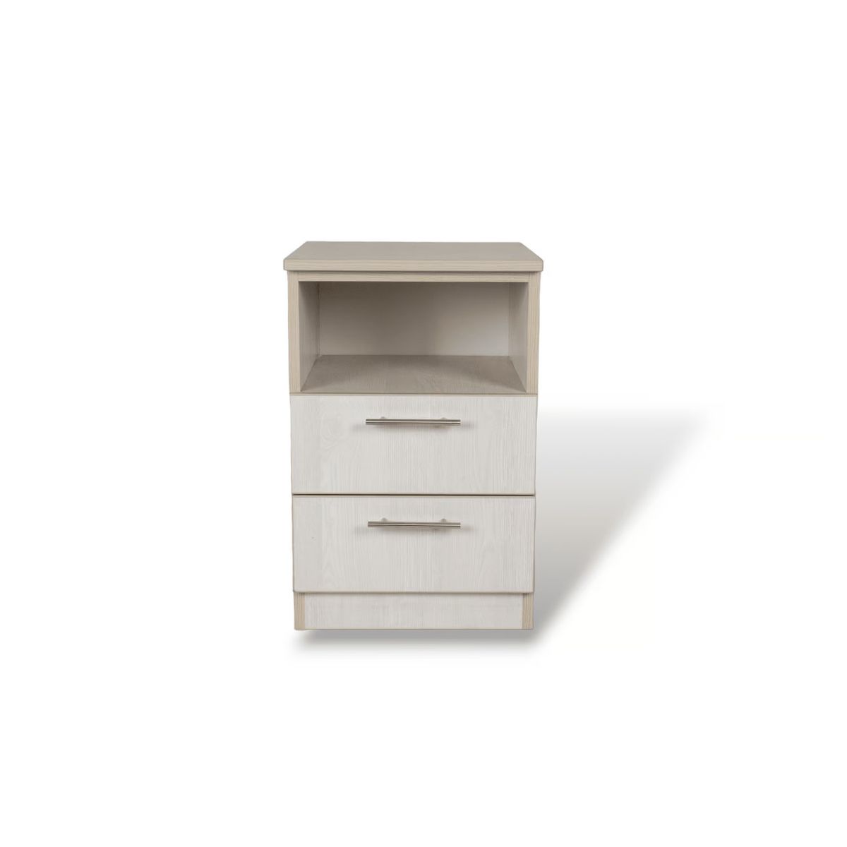 MUEBLES MACRUMO - Veladores  de 2 Cajones Ibiza (Set x2) - Armado