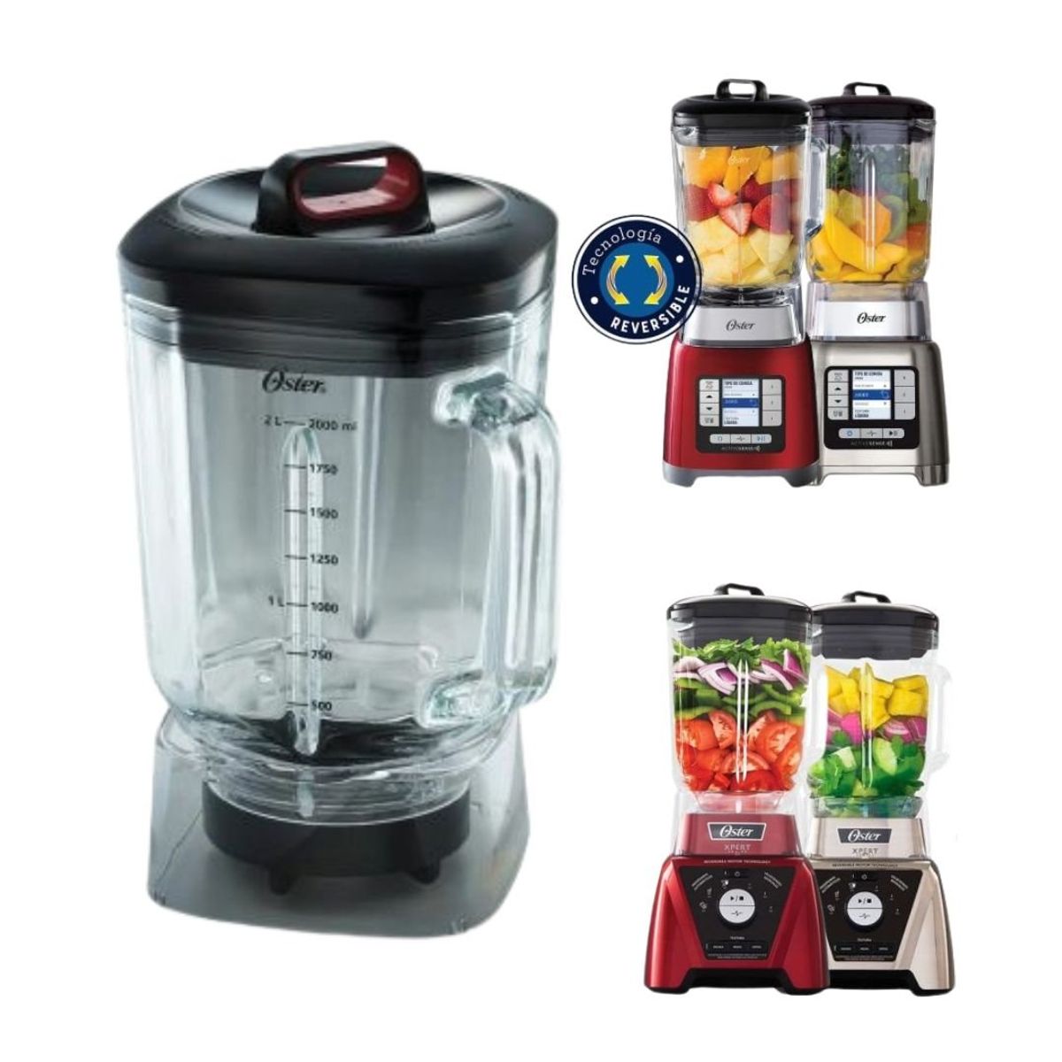 OSTER - Vaso de Vidrio Boroclass Oster 2 litros BLSTAC GXS