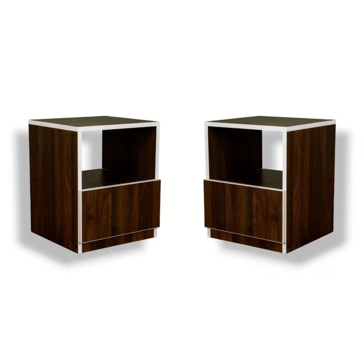 MUEBLES MACRUMO - Veladores 1 cajón Color Pignetto (Set x2)