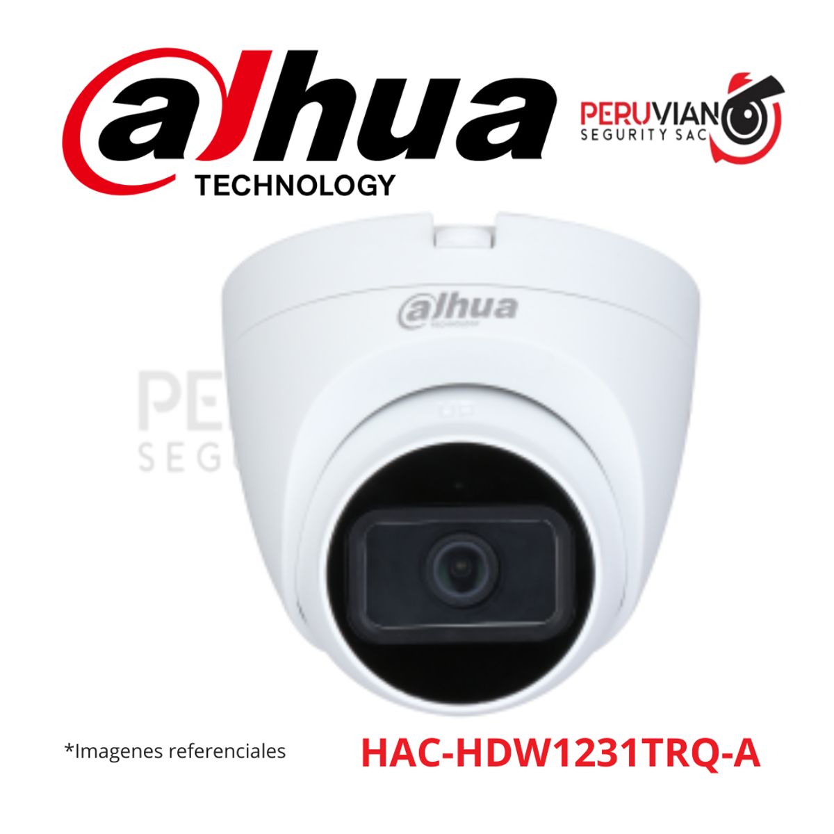 DAHUA - Cámara ocular IR Starlight HDCVI de 2 MP HAC-HDW1231TRQ-A