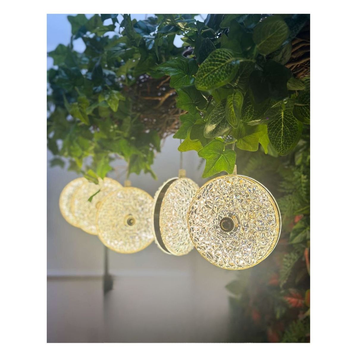 FLORIPA - Colgante De 8 Girasoles Con Luces Led Blanco Cálido Cv942 FLORIPASTORE