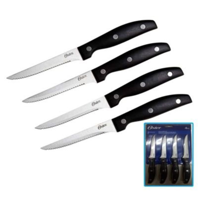 OSTER - Set de Cuchillos Steak Knife 4 Piezas Acero