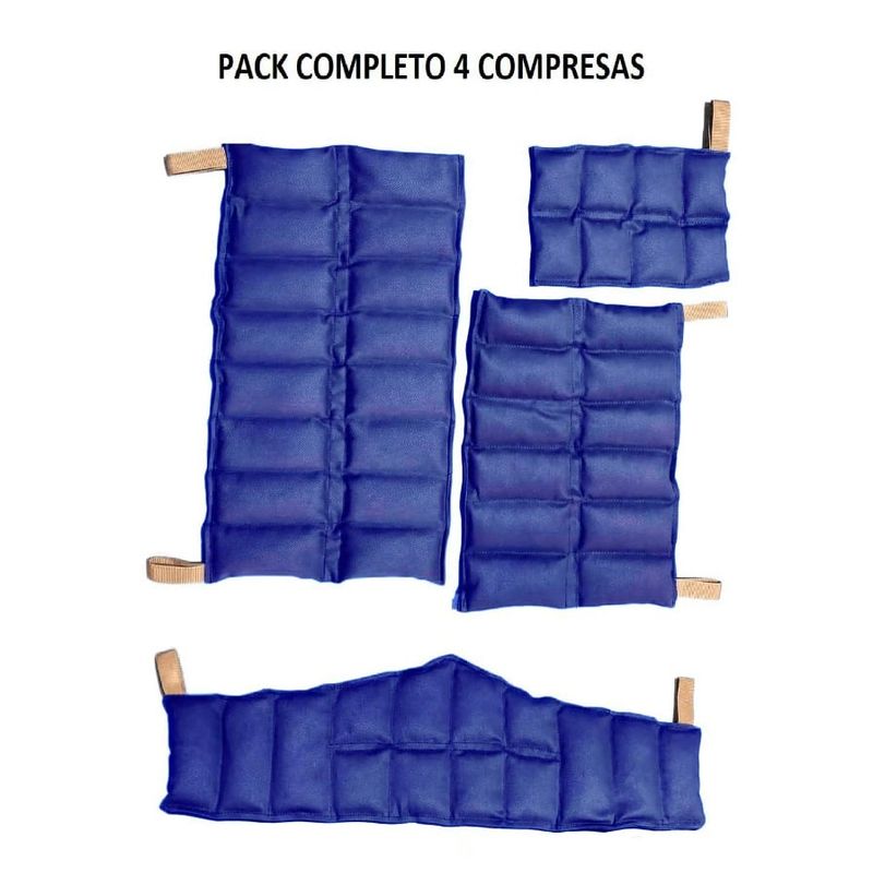 GENERICO - Compresas De Semillas Pack 4 Almohadillas Calor o Frio