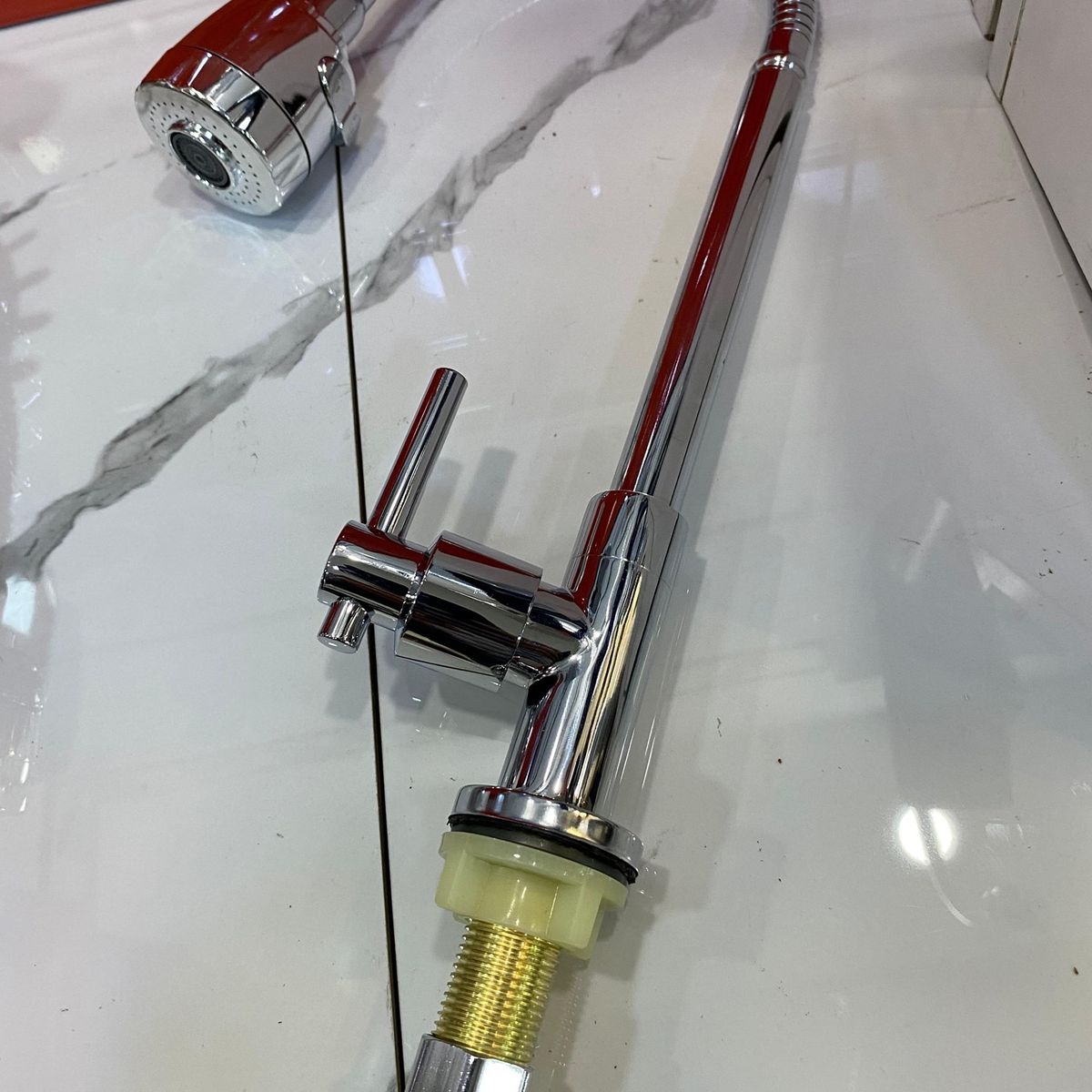 PGW - Grifo de cocina con rotación -Acero Inoxidable-Tipo ganso-Para mesa