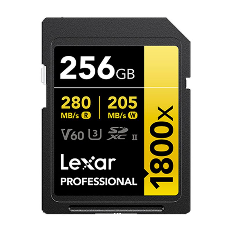 LEXAR - Memoria SD Lexar Professional 256GB - R280mb - W205mb - 1800x