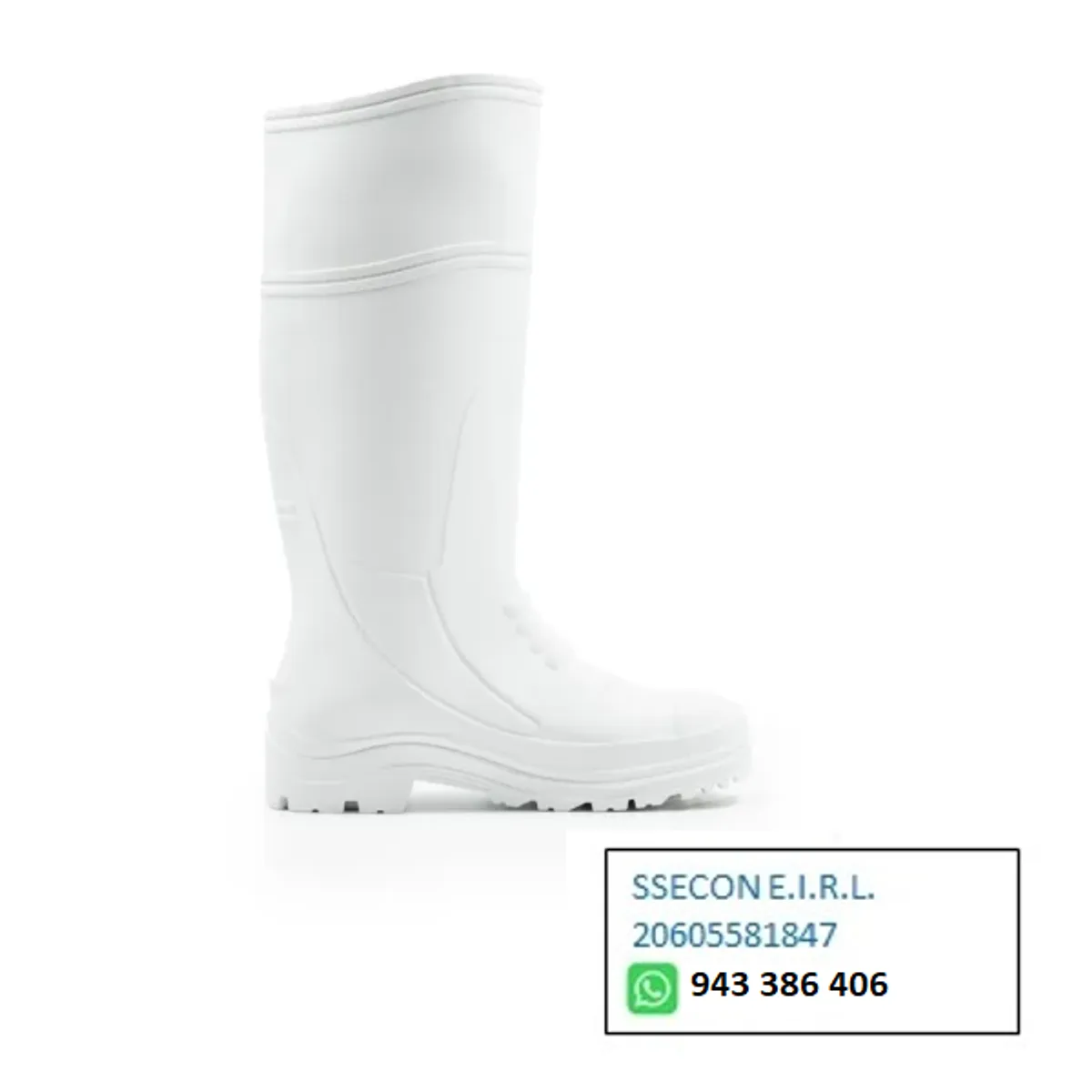 XTREME - BOTA DE JEBE COLOR BLANCO