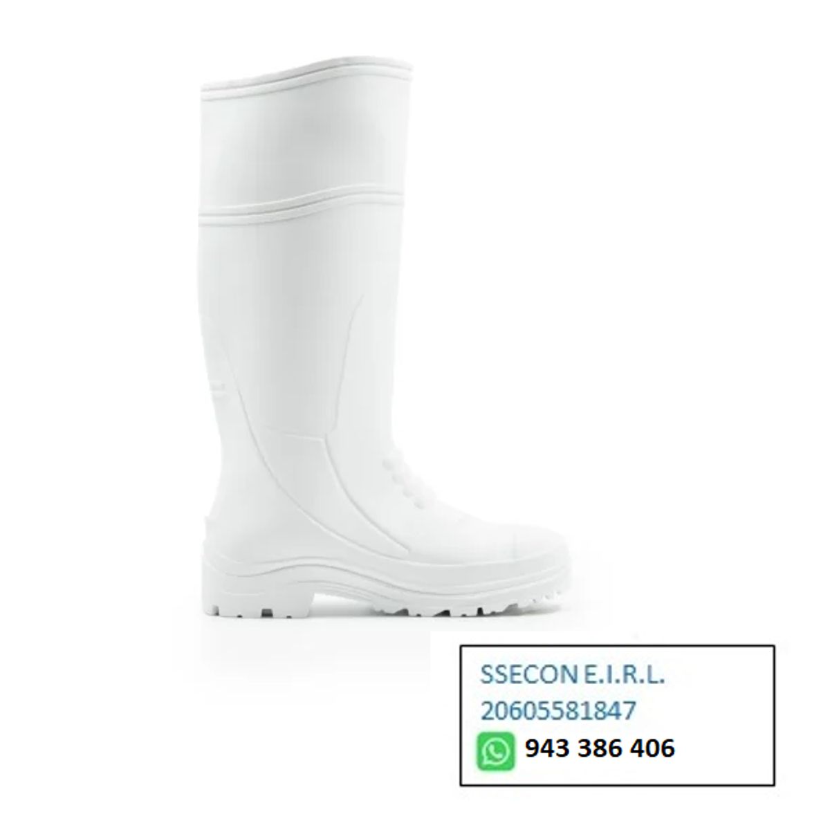 XTREME - BOTA DE JEBE COLOR BLANCO