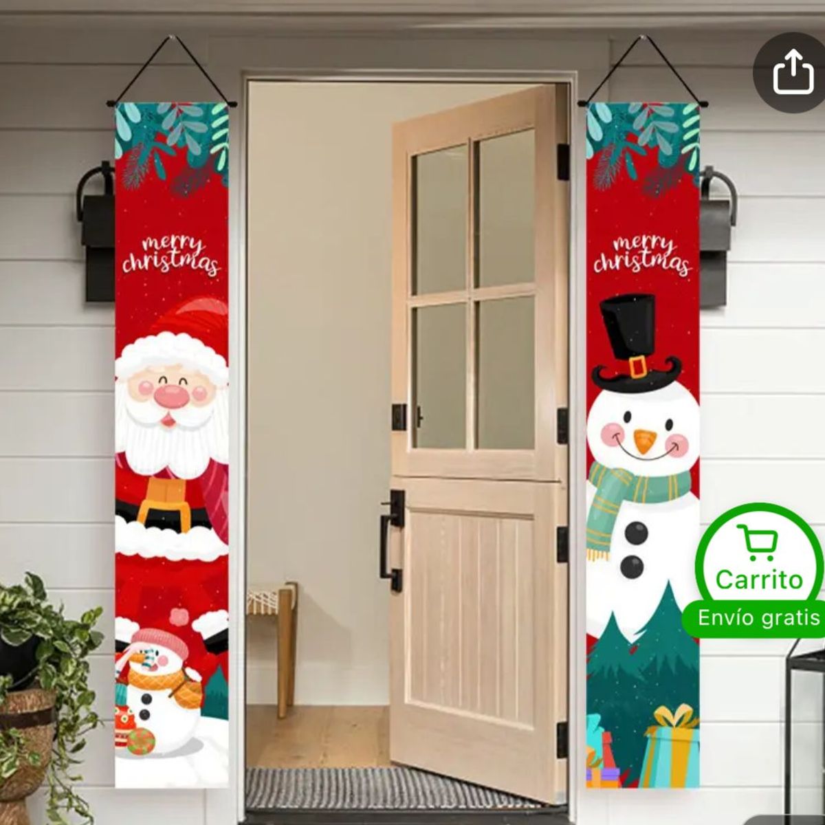 GENERICO - PACK DE BANNER  DE PUERTA NAVIDEÑOS