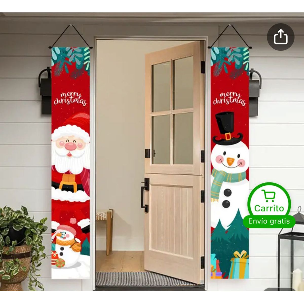 GENERICO - PACK DE BANNER  DE PUERTA NAVIDEÑOS