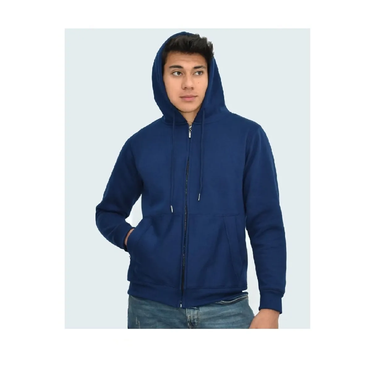 OTTOWARE - Polera con Cierre para Hombre Azul