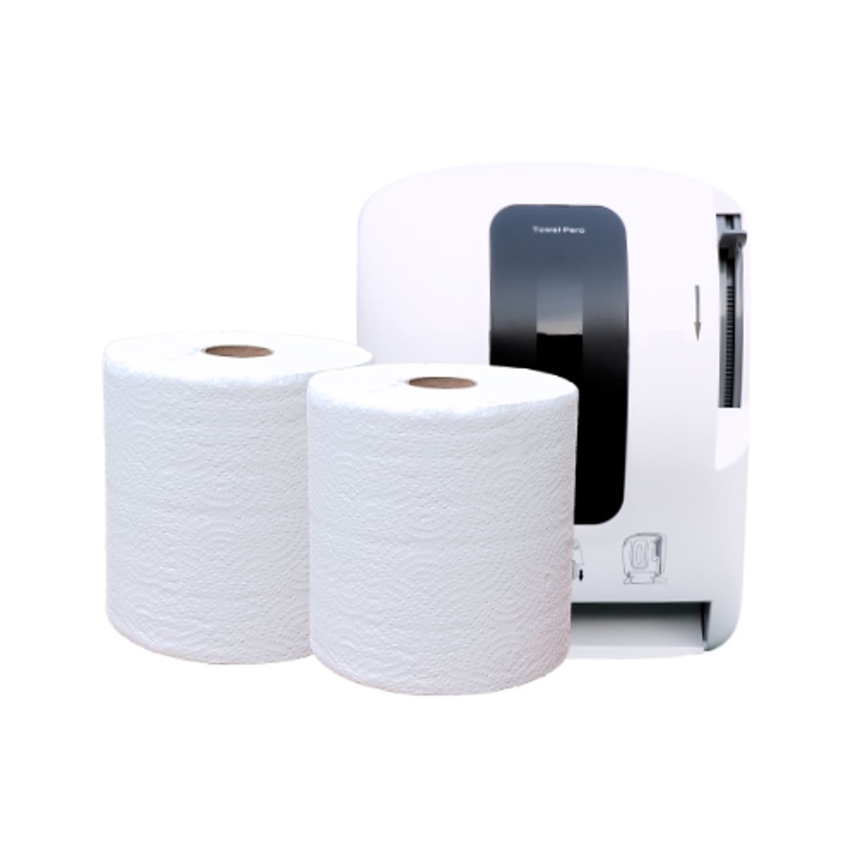 GENERICO - Pack Dispensador palanca más 2 und Papel toalla jumbo de 200 metros