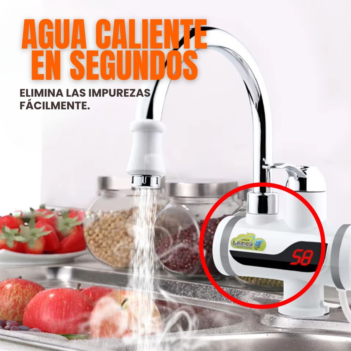 PERU IMPORTACIONES - Caño Eléctrico Calentador de Agua Digital