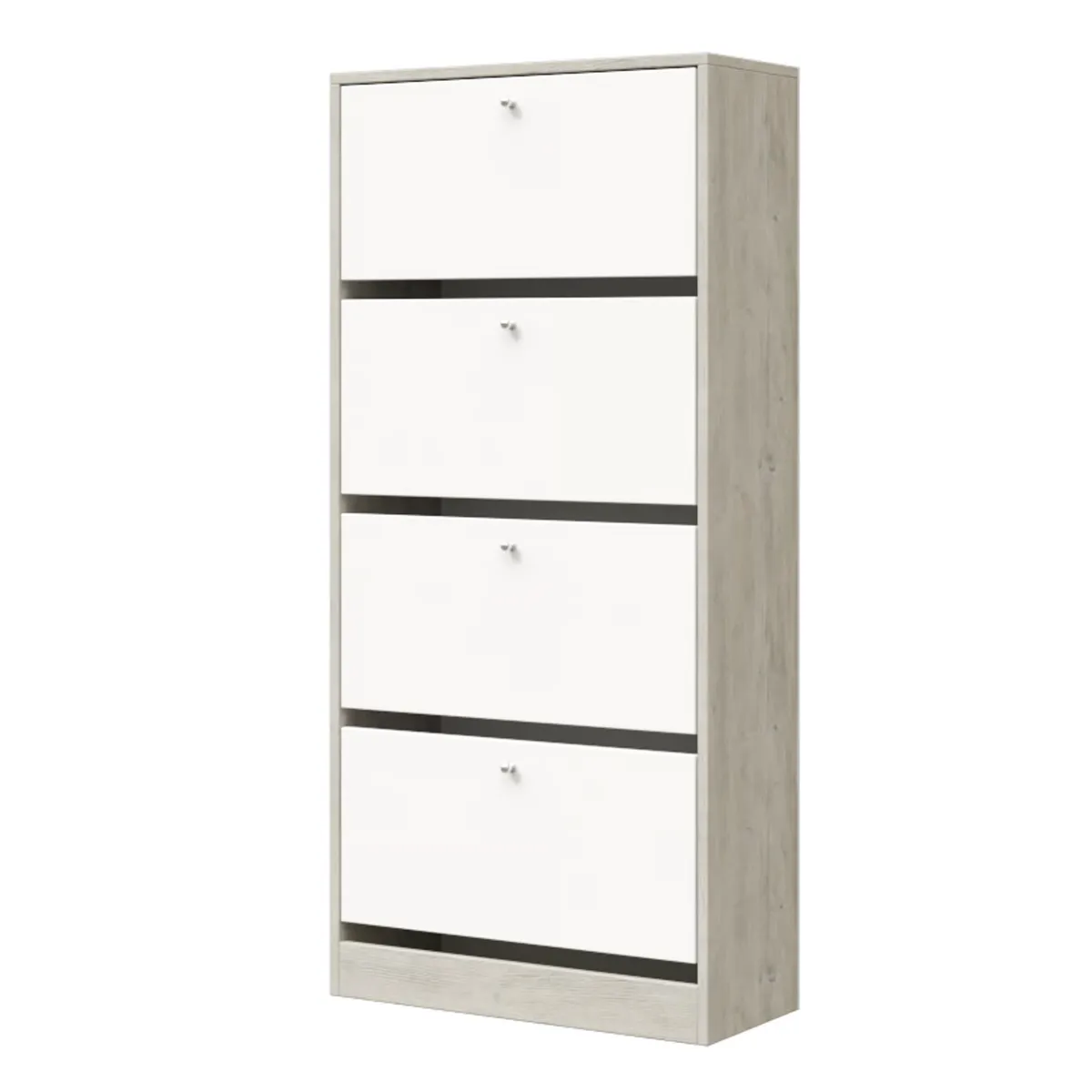 MUEBLES MACRUMO - Zapatera de 4 divisiones con puertas abatibles - Chantilli - Armado