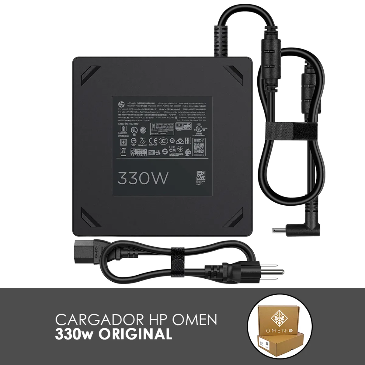 HP - CARGADOR HP OMEN 330W  19-5V 16-92A  ORIGINAL
