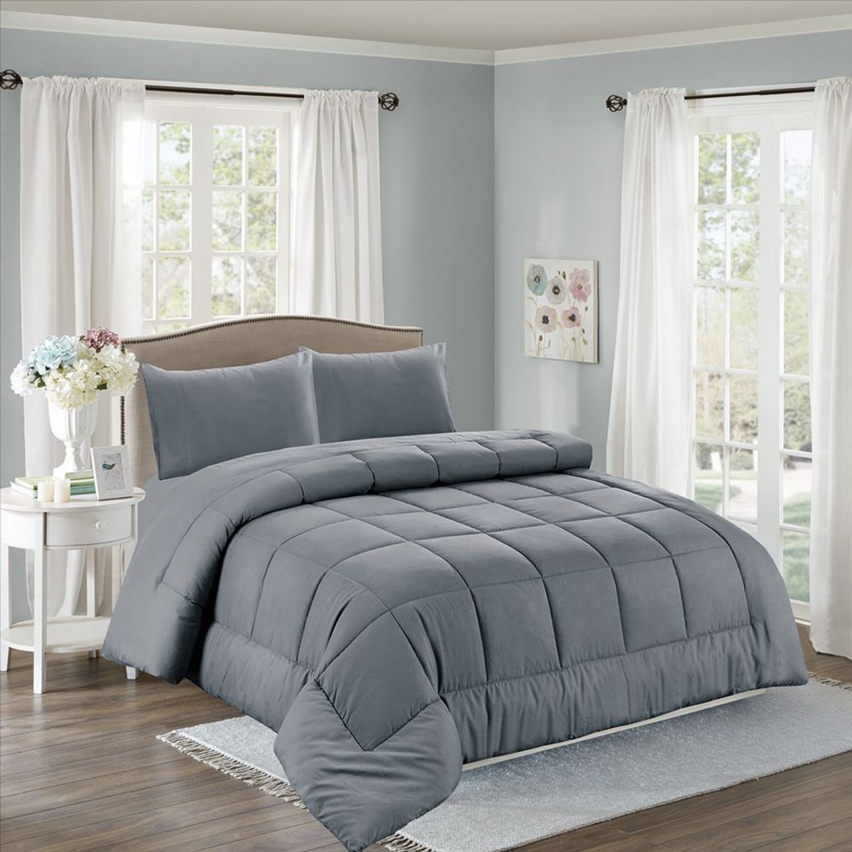 CASATEX - Set de Edredón 2 Pz de 5 Piezas 100% Algodón