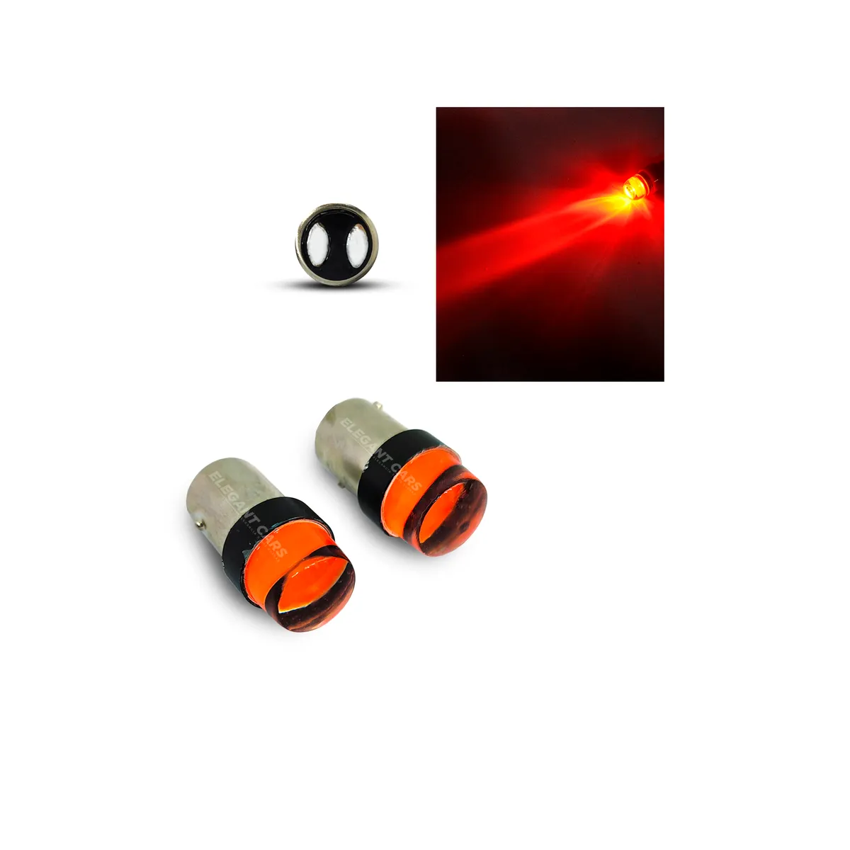 GENERICO - Luz 2contacto Led Para Freno Rojo Parpadeante Auto Moto