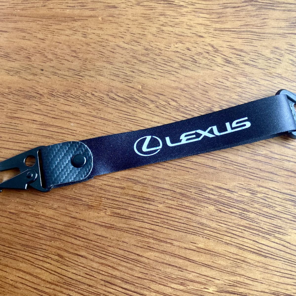 GENERICO - Llavero Lexus Lanyard Pita Colgante Rx Llaves 23cm Negro