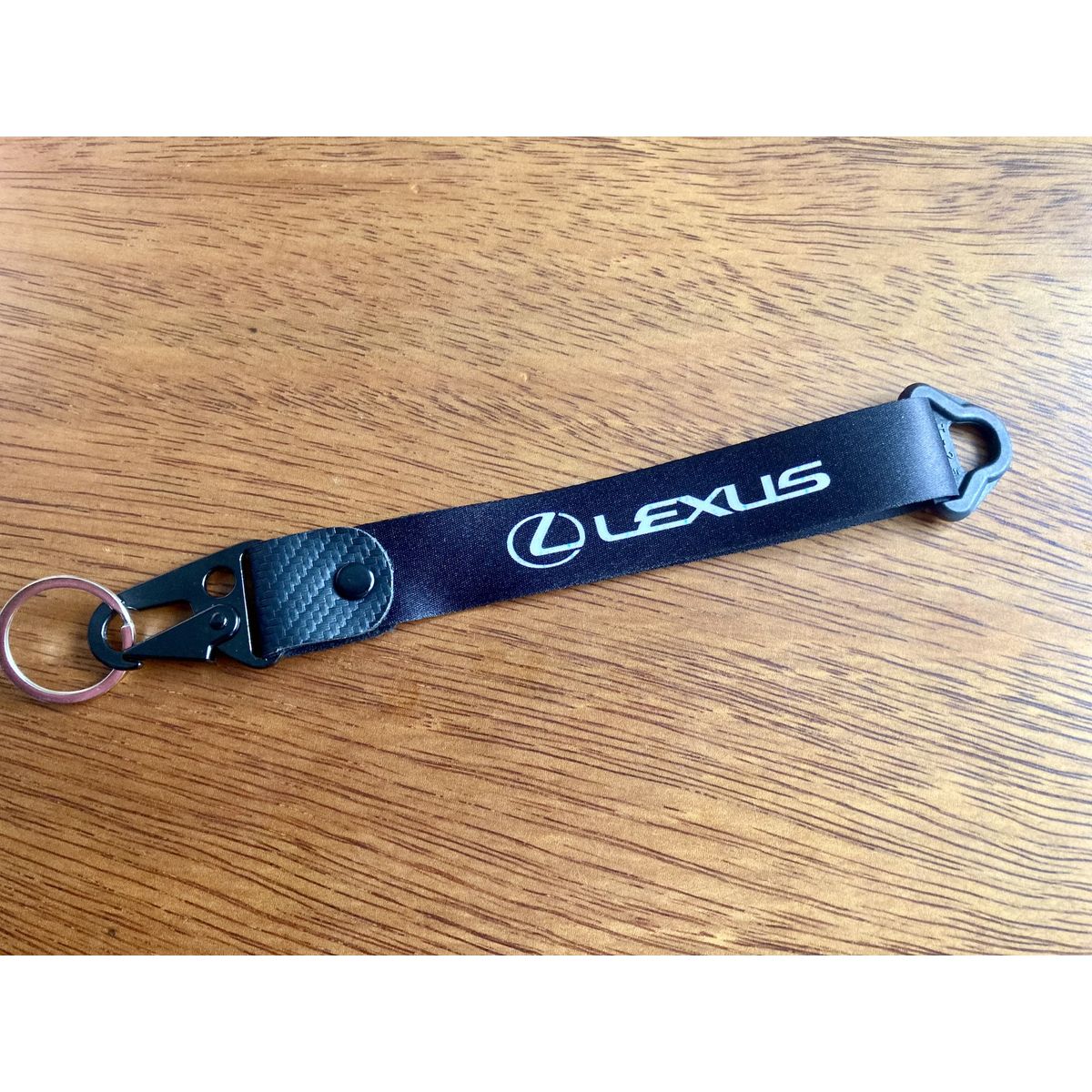GENERICO - Llavero Lexus Lanyard Pita Colgante Rx Llaves 23cm Negro