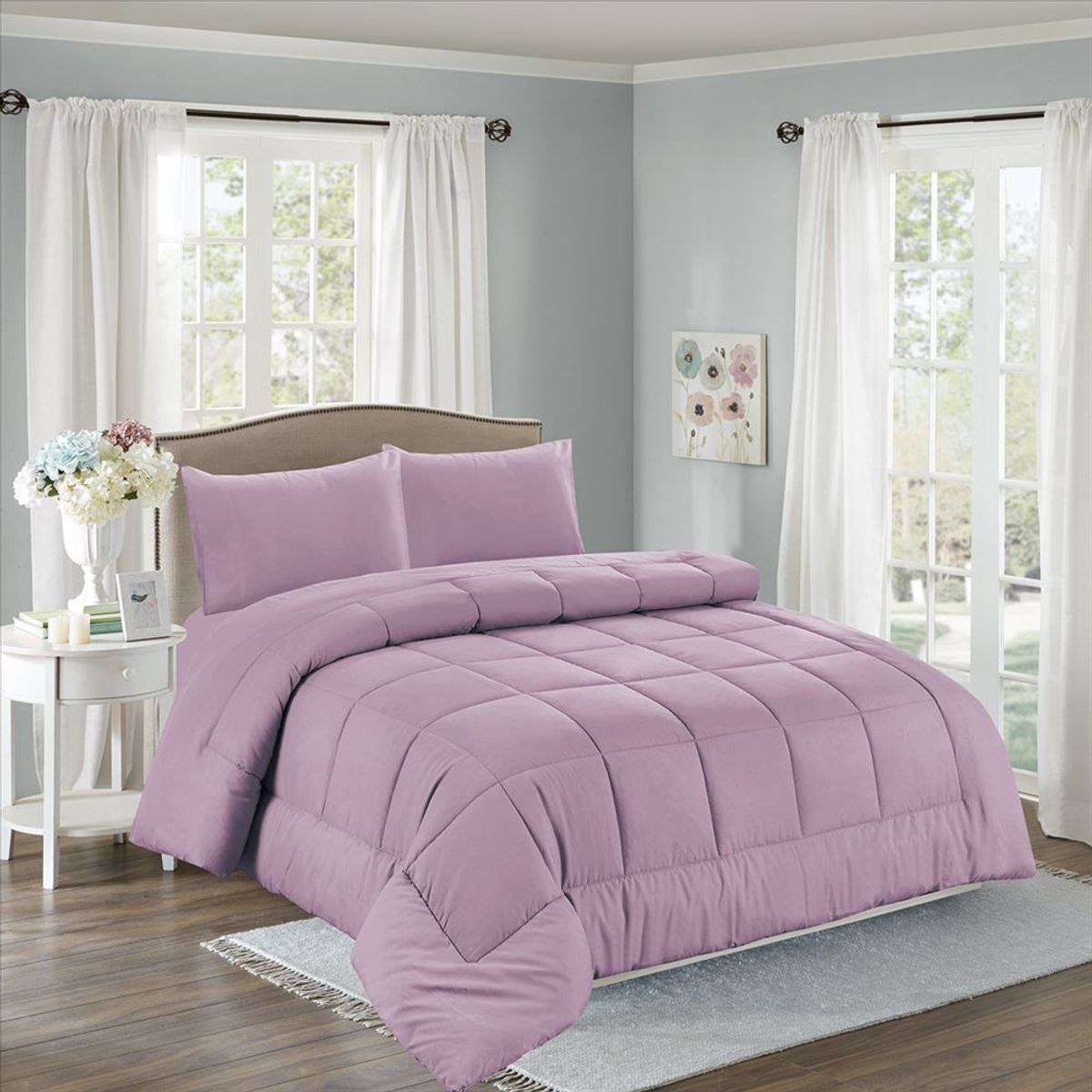 CASATEX - Set de Edredón 2 Pz de 5 Piezas 100% Algodón