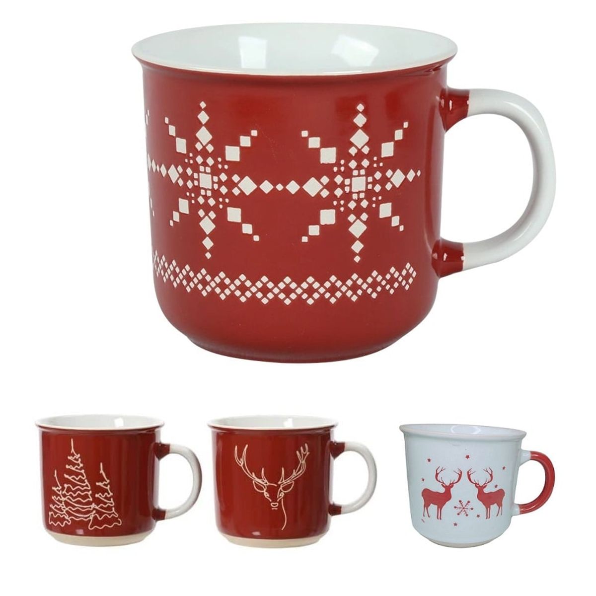 GENERICO - Tazas navideñas 400ml sublimadas diseños al surtidos