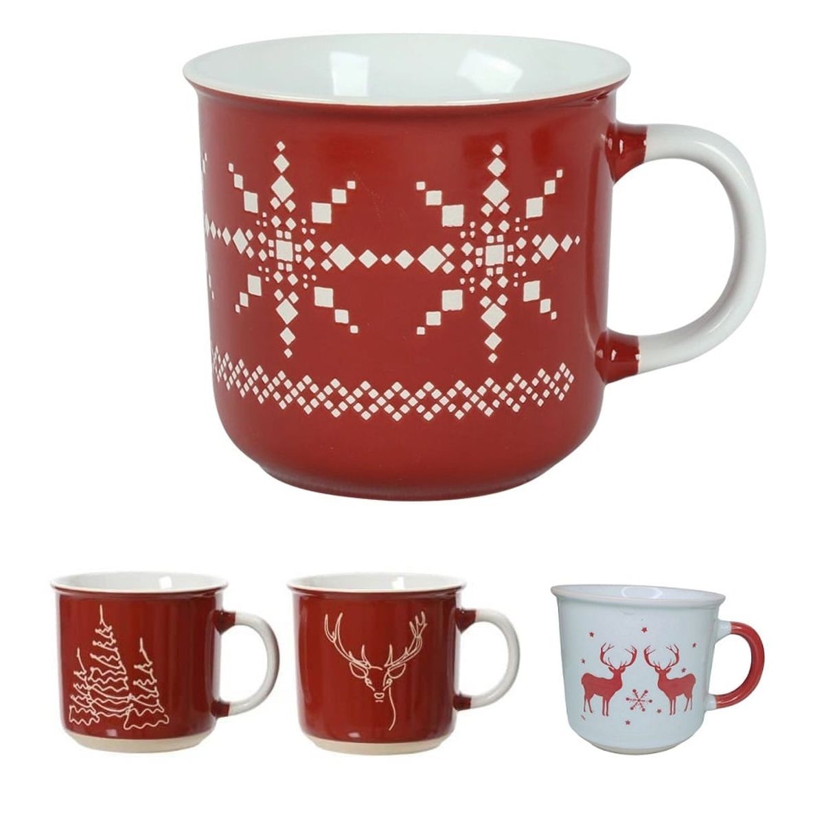 GENERICO - Tazas navideñas 400ml sublimadas diseños al surtidos