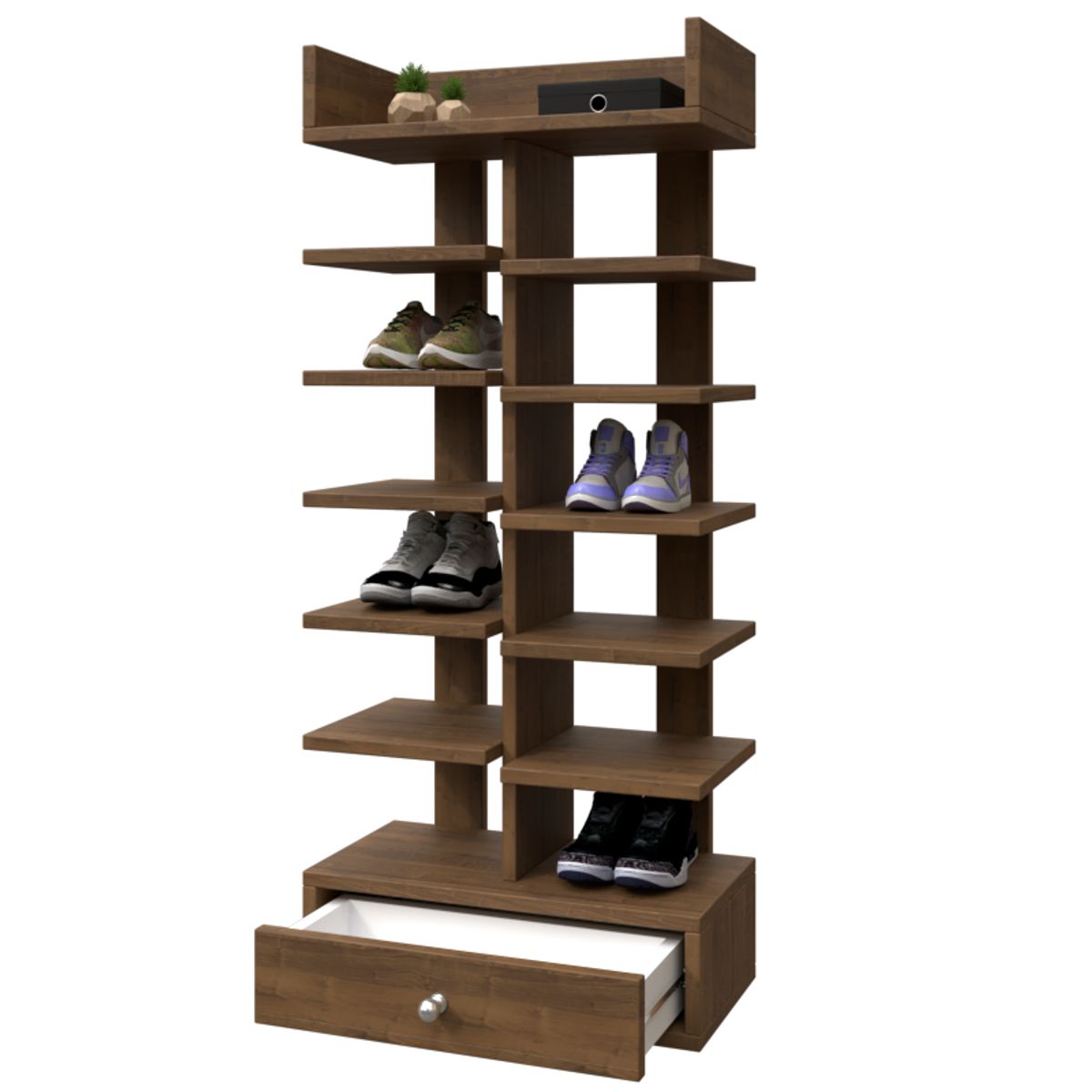 MUEBLES MACRUMO - Zapatera moderna modelo Pilar 70cm- color Brixtón