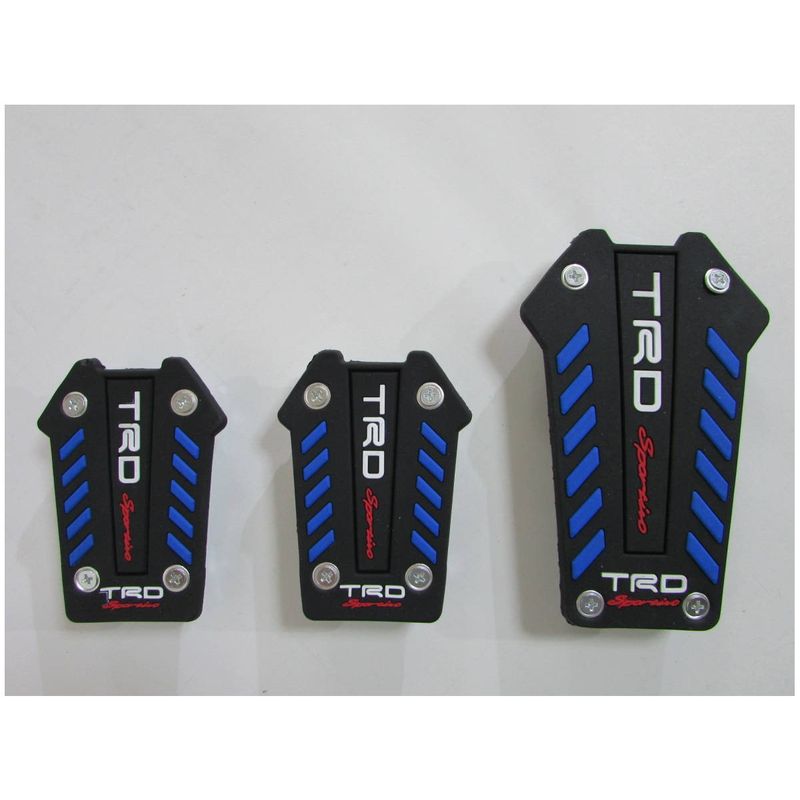 GENERICO - Set Pedales Aluminio Mecanico 3pcz TRD Azul