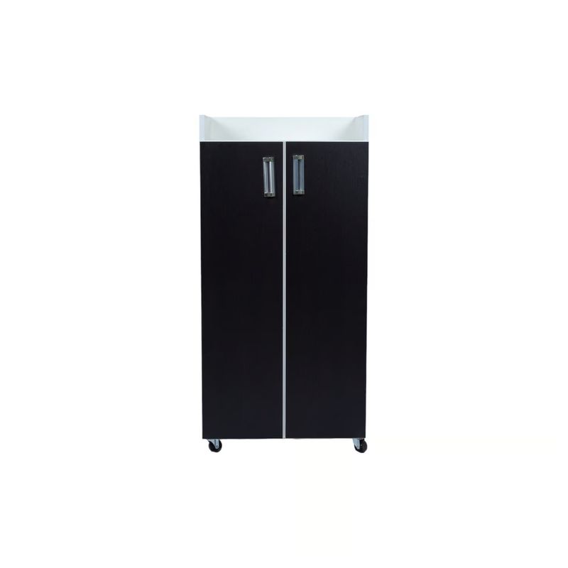 MUEBLES MACRUMO - Zapatera movible de 47cm - Color Wengue - Armado