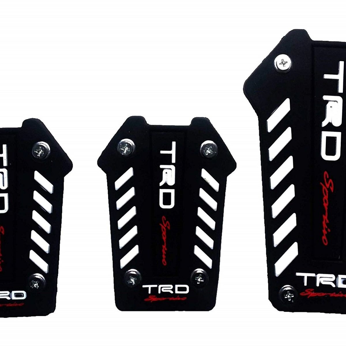 GENERICO - Set Pedales Aluminio Mecanico 3pcz TRD Negro