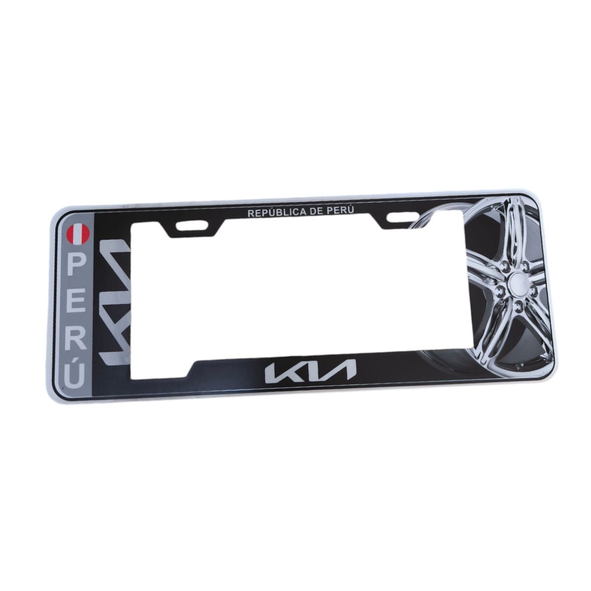 GENERICO - Portaplaca Europea Kia Negro